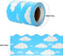 Blue Cloud Bulletin Board Paper Strips, 1Pc Scalloped Borders for Classroom Home Decoration