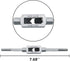 8pcs Metric Thread Machine Taps Set, Hand Screw Thread Plug Taps M3 M4 M5 M6 M8 M10 M12 with Adjustable Tap Wrench 1/16-1/2''