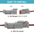 AITRIP 6 Kit 2Pin Way Electrical Wire Connector, 2Way DT Automotive Waterproof Male Female Plug