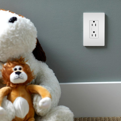 885TRWCC21 15 1 Count Legrand Radiant Amp Decorator Duplex Outlet, White