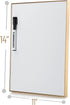 Mr. Pen Dry Erase Board 14” x 11”, Aluminum Frame with Black Marker, Small Whiteboard, Mini Magnetic Board