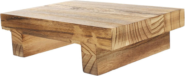 NUOBESTY Vintage Wooden Storage Rack Stool for Small Spaces Multi-Functional Solid Wood