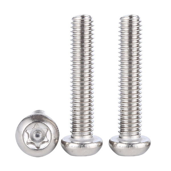 binifiMux 30pcs T25 M5-0.8 x 30mm Button Pin Head Torx Security Screws, Tamper Proof Screws