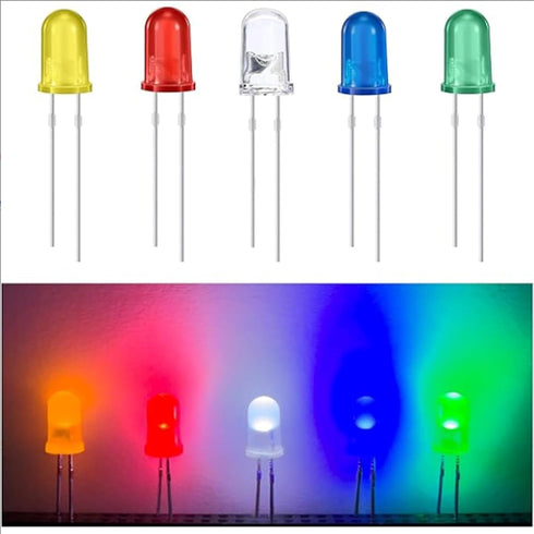 Generic LED Starter Kit - 100 Pcs 5mm Assorted LEDs (Blue Red Green