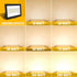 AUXTINGS 30W LED Flood Lights Outdoor Security Lights, 3000LM Warm White Spot Light for Yard, IP66 Waterproof