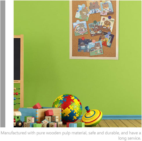 STOBOK Office Bulletin Board Set, Pure Wood Pulp Corkboards for Wall Notice Board & Message Board