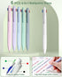 56 6 12 5 9 Set Four Candies PCS Aesthetic School Supplies with Pencil Case, Multicolor Pen, Pastel Highlighters, Gel