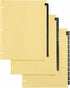 Preprinted Black Leather Tab Dividers, 12-Tab, Letter Office Essentials 11484