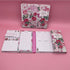 Cute Weekly Organiser Self-Stick Notes, Mini Sticky Note Tab, Pastel Memo Pad Set, Colored Printing with Rose Shapes,