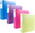 Filexec 3-Ring Binder, 1", 12 Pack, Neon Colors: Blue, Hot Pink, Purple, Green (50573-64970)
