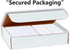 5" 7" 80lb 100 Pack Hamilco White Linen Cards and Envelopes - Flat x Cardstock Paper Cover
