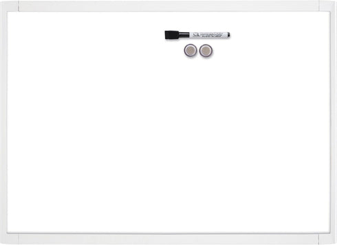 Quartet MHOW1117 Magnetic Whiteboard, 11-Inch x 17-Inch, Assorted Plastic Frame