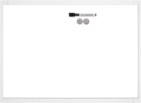 Quartet MHOW1117 Magnetic Whiteboard, 11-Inch x 17-Inch, Assorted Plastic Frame