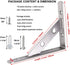 WSZD 4pcs 6 4 inch/150mm 100mm A Shelf Bracket, of x x Stainless Steel Solid Corner Brace L Brackets, Heavy Duty Wall