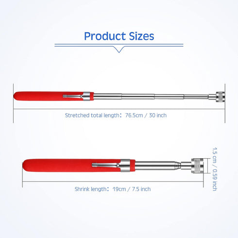 4 Pcs Telescoping Magnet Pickup Tool Extendable Magnetic Sticks Pick up Grab Tool for Men Practical Gifts for Dad, Husband, Father's Day, Valentine's Day, Christmas Gifts(10 lb)