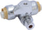SharkBite 1/2 x 1/2 x 1/4 Inch Compression Tee Stop Valve, Push to Connect Brass Plumbing Fitting