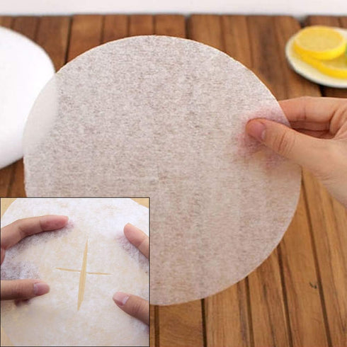36 Sheets Kitchen Food Oil Absorption Paper - Food Grade Health Oil Blotting Sheets Round 7.87"