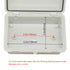 Zulkit IP65 Waterproof ABS Plastic Electrical Box - Hinged Shell with 2 Cable Glands, 5.9 x 3.9 x 2.8 inch.