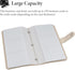 lizimandu Business Card Holder Book - PU Leather Organization Binder for Men & Women, Holds Up to 96 Cards (1-Beige)