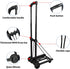 VDHU 2 40kg/90lbs 2 Folding Hand Truck Lightweight Portable Cart, Wheels Fold Up Hand Cart with Elastic Ropes,Compact