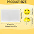 Whaline 50Pcs Resin Happy Face Push Pins Smile Face Decorative Thumb Tacks Cute Yellow Cork Board Thumbtacks for Bulletin Board Photo Wall Decor Office Supplies