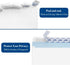 ValBox 500 Count #10 White Business Envelopes, Windowless Design with Security Tint Pattern for Secure Mailing
