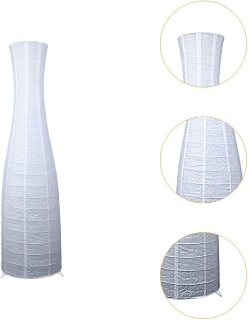 Gralara Paper Floor Lamp Shade Light Cover Minimalist Lighting Fixture Accessory Lampshade Replacement Shade