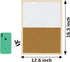 OWLKELA Dry Erase Cork Board 16.5"x12.6" | Notice Pin Board, Memo Board with Wooden Frame and Push Pins