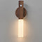 Montford Battery Operated Wall Sconces, Wooden Motion Sensor Night Light Rechargeable Wall