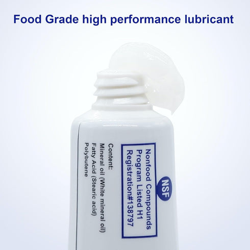 (2 Pack 0.35oz Toolbox Multi-Purpose Food Grade Lubricant Tube) - for Zippers, O-Rings, Hinges, Fishing Reels & Cooler
