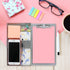 Small Aluminum Clipboard with Storage (Memo Size), Recycled Metal Snapak Form Holder Binder for Paper Size up to 5.5 x