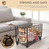 ETOYA 360 Rolling Wire Storage Basket, Metal Mesh Laundry Hamper Cart with Swivel Wheels, Multifunctional Mobile