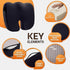 LongSeatto Tailbone Premium Memory Foam Seat Cushion with Carrying Bag & Cooling Gel for Office Chair, Wheelchair