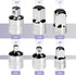 Set 6pcs, 1/4" 3/8" 1/2" Auniwaig Socket Adapter and Reducer SAE Drive Socket Adapter Kit, Square Ratchet Wrench Socket