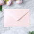 PONATIA 50 PCS/Pack A7 Envelopes - Shiny Blush Pink - 5.25 x 7.5'' - Perfect for 5 x 7'' Wedding Invites