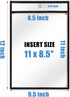 8.5x11, 50 Pack 8.5 11 Heavy Duty Dry Erase Pockets Plastic Paper Sleeves Job Ticket Holder Clear Sheet Protectors x