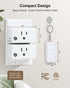 200FT 15A/1875W Remote Control Outlet with All On/Off Switch, Long Range Wireless Light Switch, Compact Design