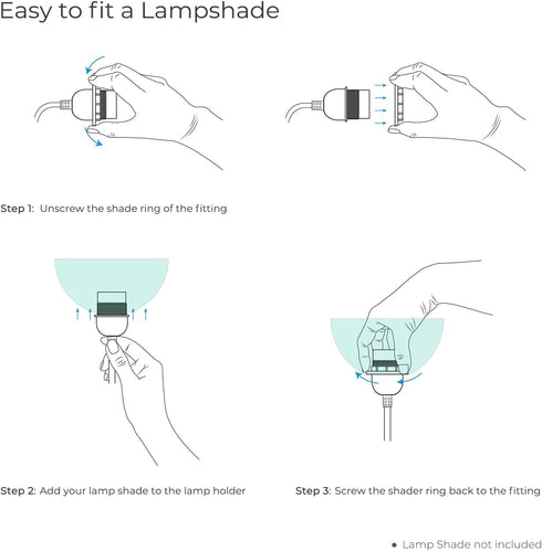 6 E26/E27 IP44 FIRMERST FT Hanging Lantern Pendant Light Cord with Socket, Waterproof, Ideal for Indoor/Outdoor Use