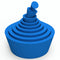 Filter Adapter Cones, 9 Pack Tapered Collar Rubber Stopper Buchner Funnel Flask Cones for Lab Supplies, Blue