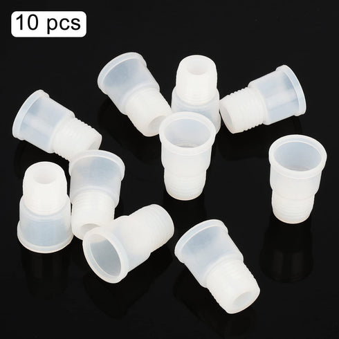 stonylab 19# Natural Silicone Stopper with Thread, Fits 19/22 Outer Joint Lab Glassware, Pack of 10