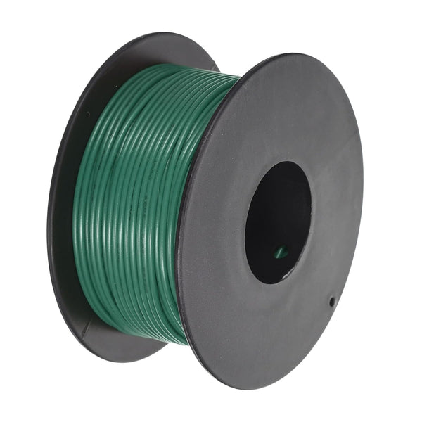 MECCANIXITY 26AWG Wire, 26 Gauge Stranded PVC Hookup Wire 30M/100ft Green, UL1007 Spool Tinned Copper