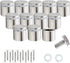 RuoFeng Stainless Steel Wall Mount Glass Standoff Holder 12 Pcs (19x20mm) with Screw Nails Advertising
