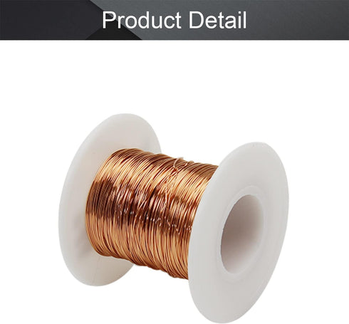 Fielect 28AWG Enameled Copper Magnet Wire (0.33mm Inner Dia) for Transformers and Inductors