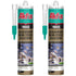 Akfix 100AQ Black Aquarium Silicone Sealant, 2x10.1 fl. oz., 100% Waterproof, Non-Toxic