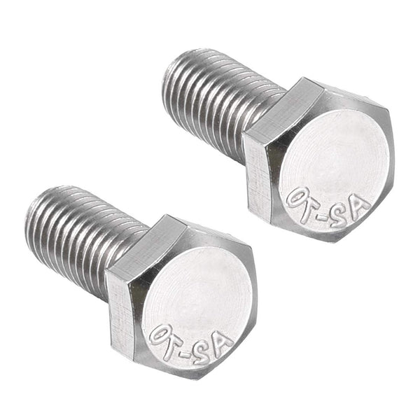 uxcell M8x20mm Hex Bolts - 304 Stainless Steel Hexagon Left Hand Screw Bolt - 2pcs