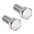 uxcell M8x20mm Hex Bolts - 304 Stainless Steel Hexagon Left Hand Screw Bolt - 2pcs