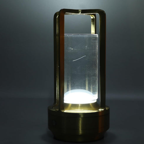 3 Dimming Cordless Table Lamp, Color Stepless LED Table Light Bedside Nightstand Lamp with Acrylic Lampshade