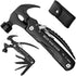 Unique Gifts for Fathers Day Men from Daughter Son Kids, All in One Multitool Hammer Survival Kit for Dad