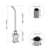 12pcs Dispensing Needles, 17 Gauge 1" Stainless Steel Blunt Tip 45 Degrees Bent Dispensing Needles with Luer Lock Connector for Ink Cartridges,Glue,Syringes,Woodworking