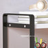 Desktop Organizer Shelf, SIDIANBAN Adjustable Office Storage Rack for Computer Desk Supplies, Black